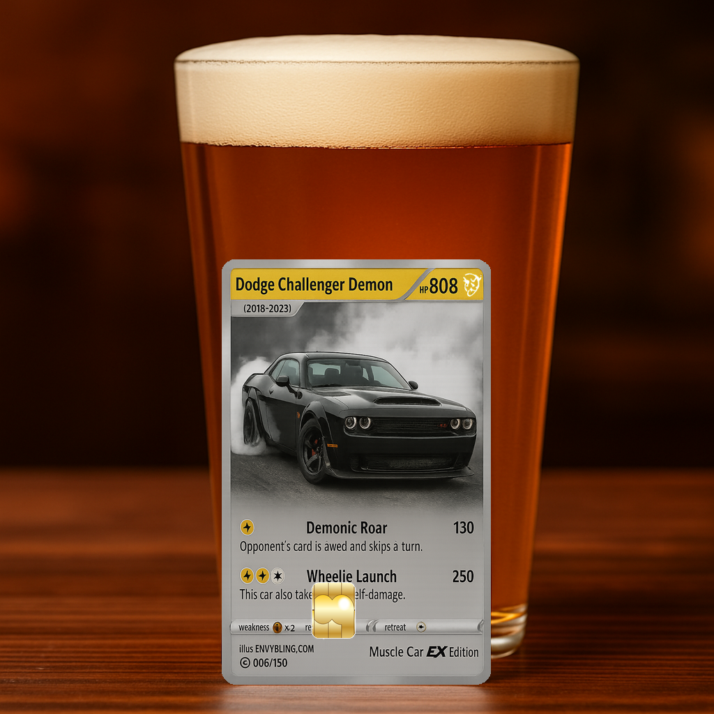 Cars - Poke - Dodge Demon Black-beer-mock-mock