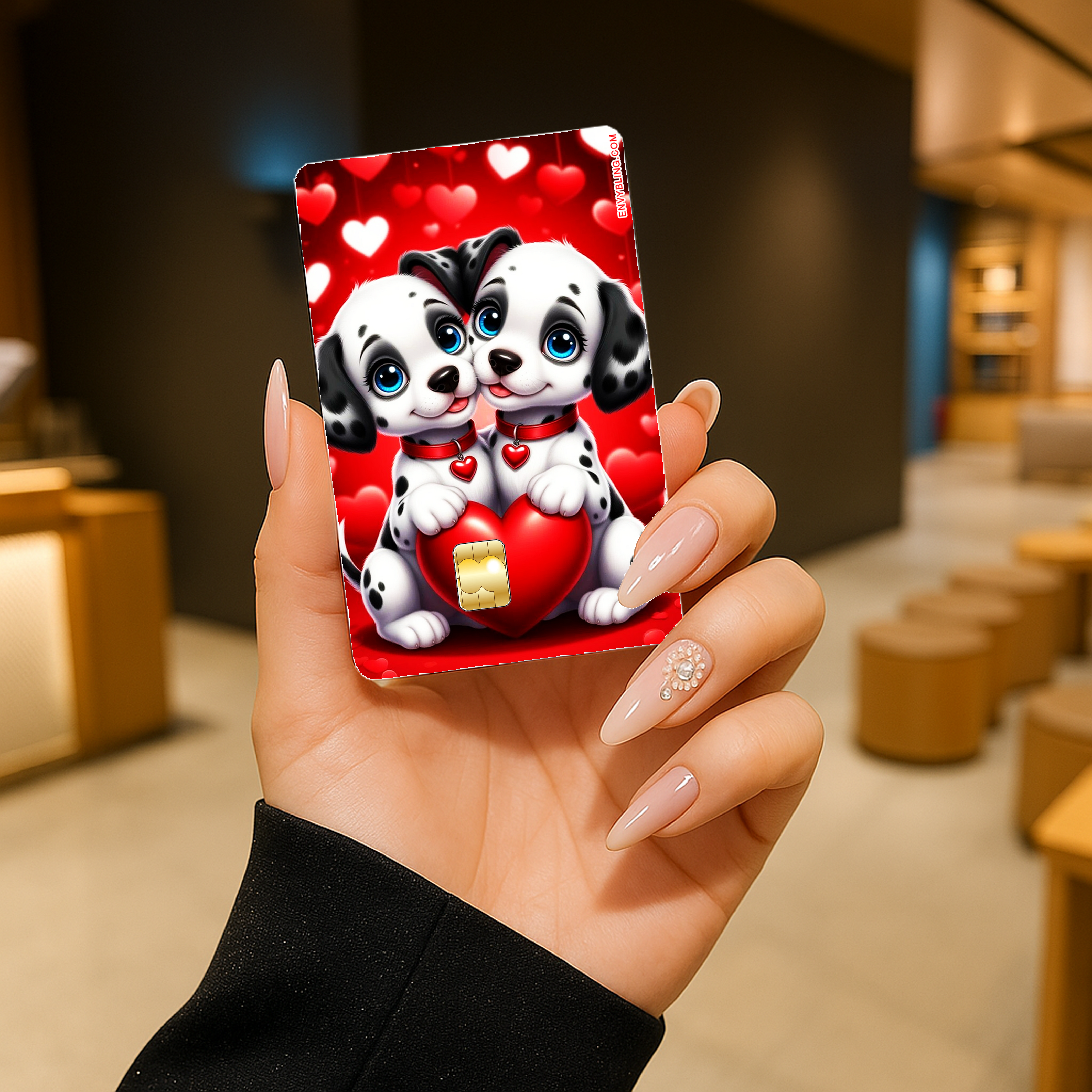 Dogs Dalmation-hand-mock-mock