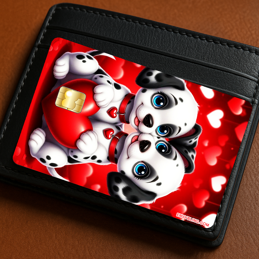 Dogs Dalmation-wallet-black-mock