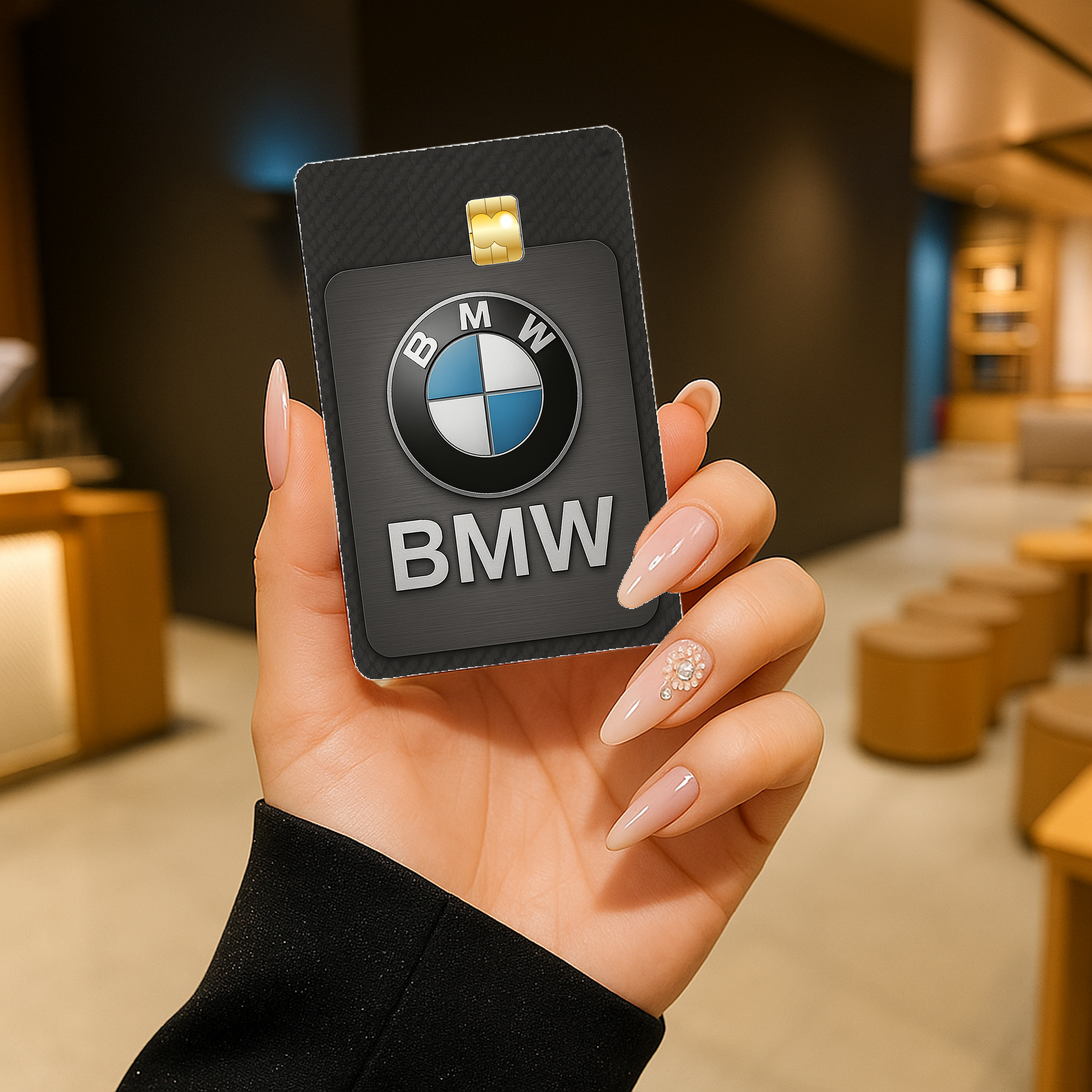 Emblem - BMW-hand-mock-mock
