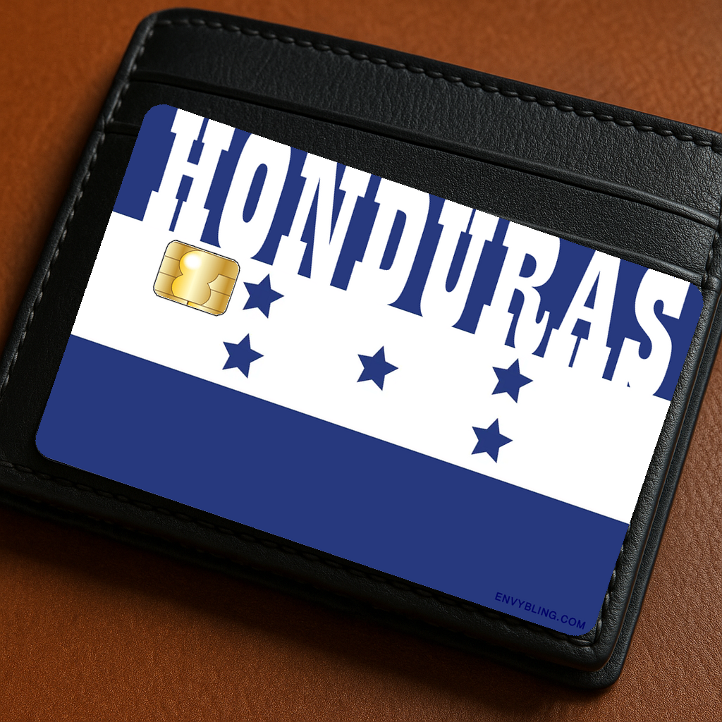 Flag - Honduras-wallet-black-mock