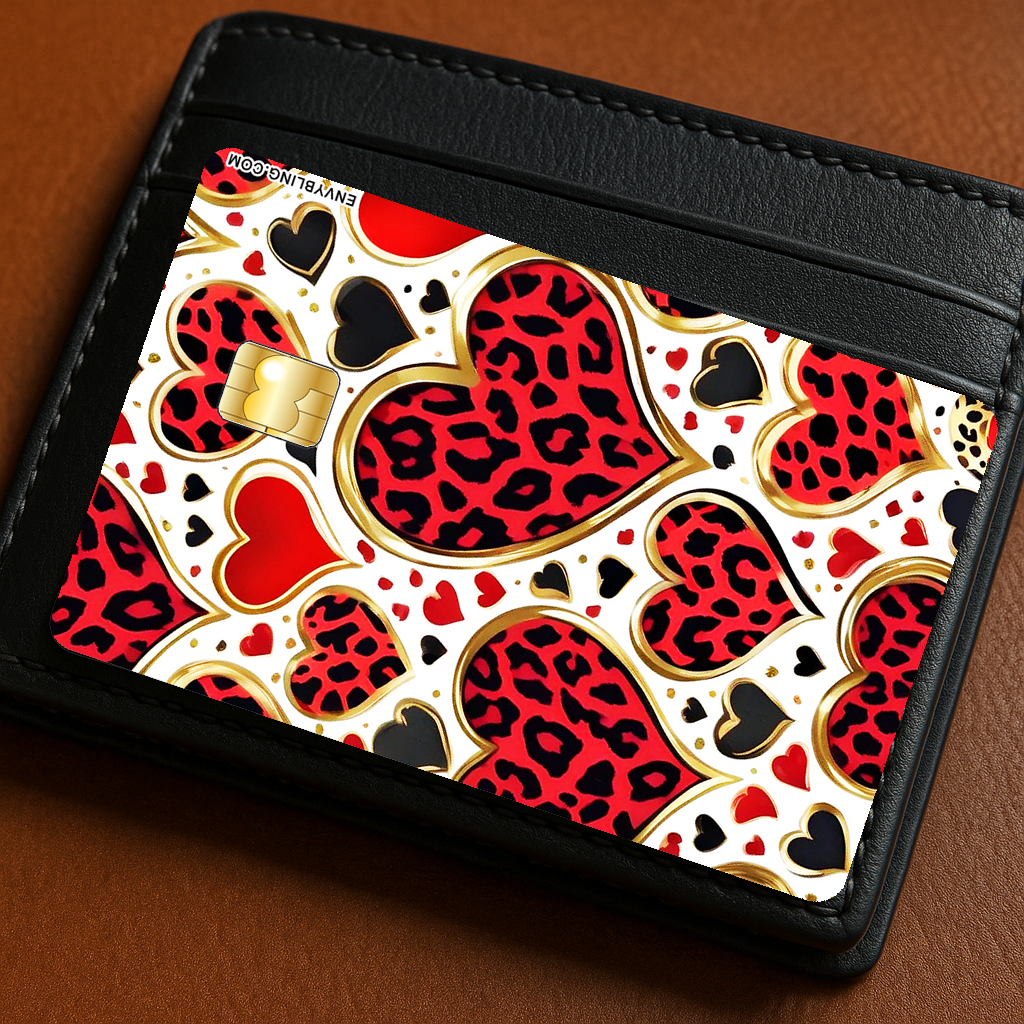 Hearts Spots-wallet-black-mock