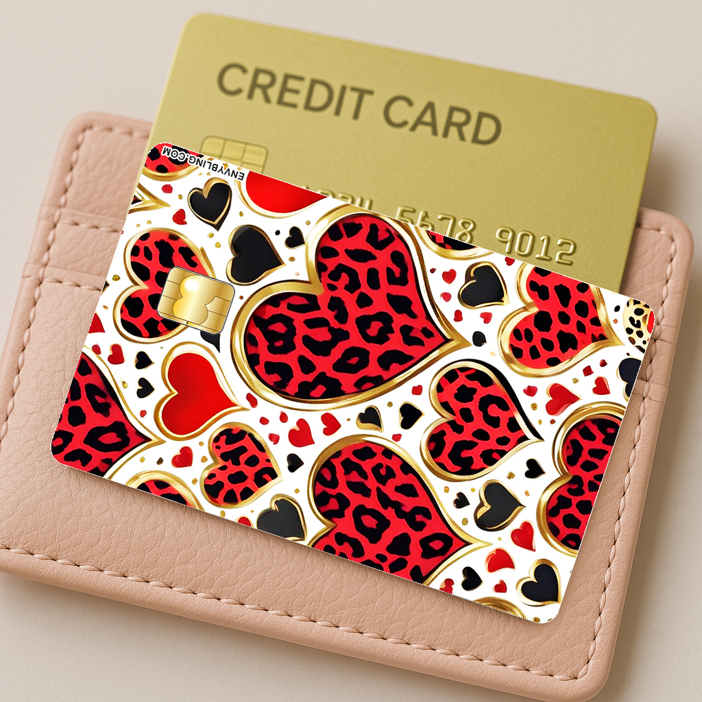 Hearts Spots-wallet-pink-mock